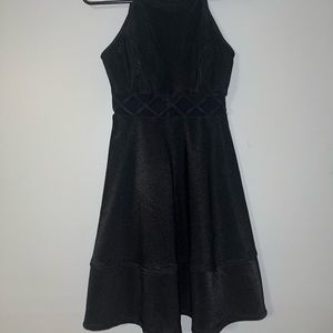 Black knee length dress